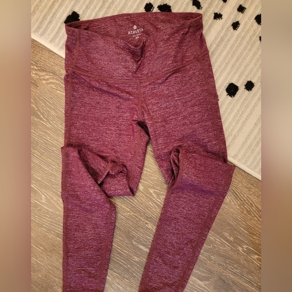 Athleta size‎ XS Burgundy Leggings NWOT - Picture 4 of 6